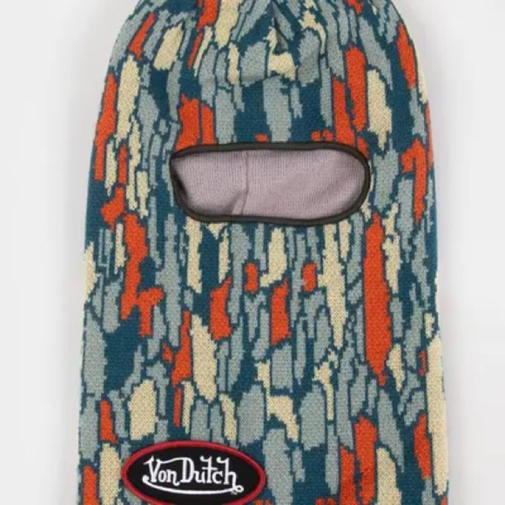 Von Dutch Patterned Balaclava ski mask